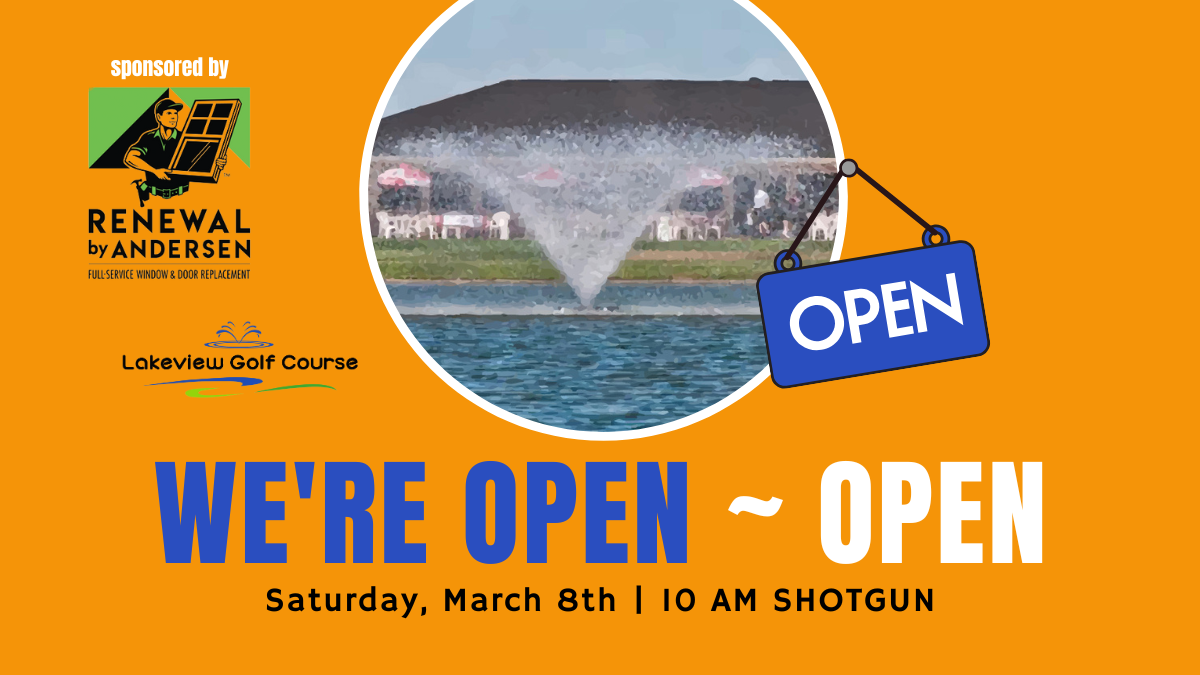 Register Today for our We’re Open~Open Tournament