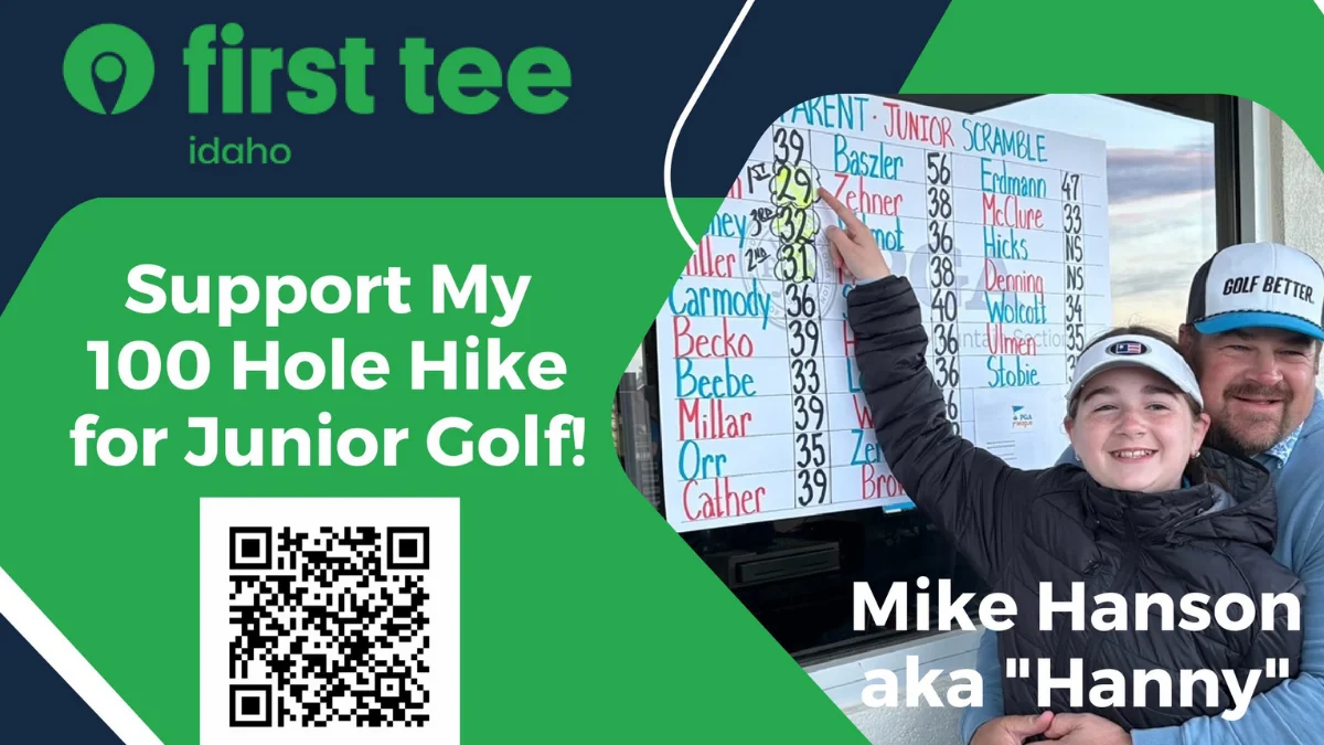 Support Mike Hanson’s 100 Hole Hike for Junior Golf
