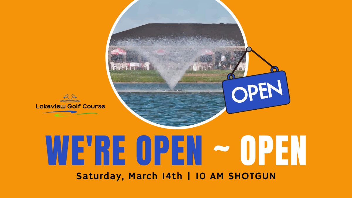 Register Today for our We’re Open~Open Tournament